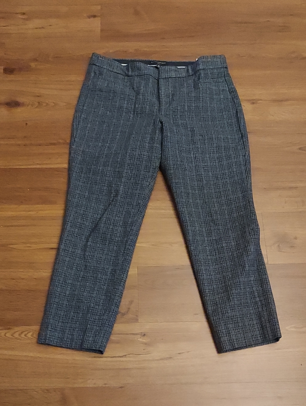 Banana Republic Womens Gray Textured Dress Pants